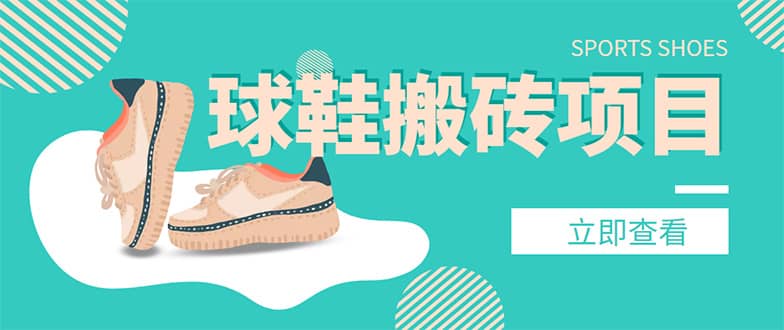 外面收费998的球鞋搬砖项目【详细教程 资源渠道】-启创网