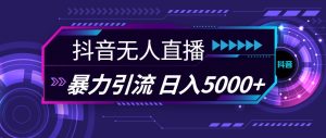 抖音无人直播，暴利引流，日入5000+-启创网