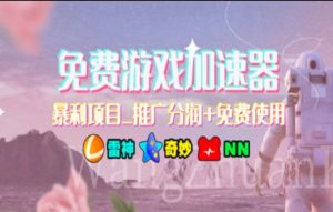 游戏加速器推广，一个月几百到几千的小项目，你看的上么？-启创网